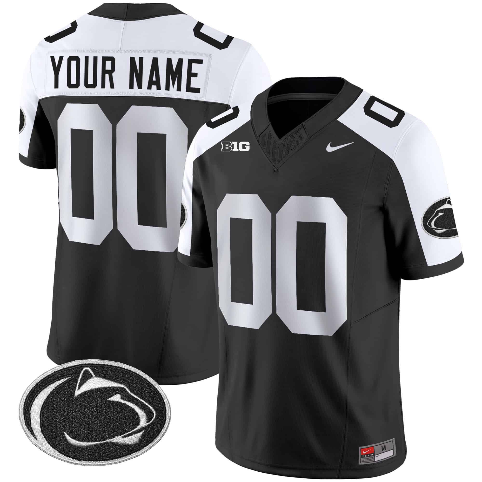 Men Penn State Nittany Lions Black 2024 Nike Vapor Limited Custom NCAA Jersey->ncaa teams->NCAA Jersey